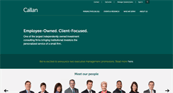 Desktop Screenshot of callan.com