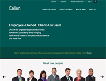 Tablet Screenshot of callan.com